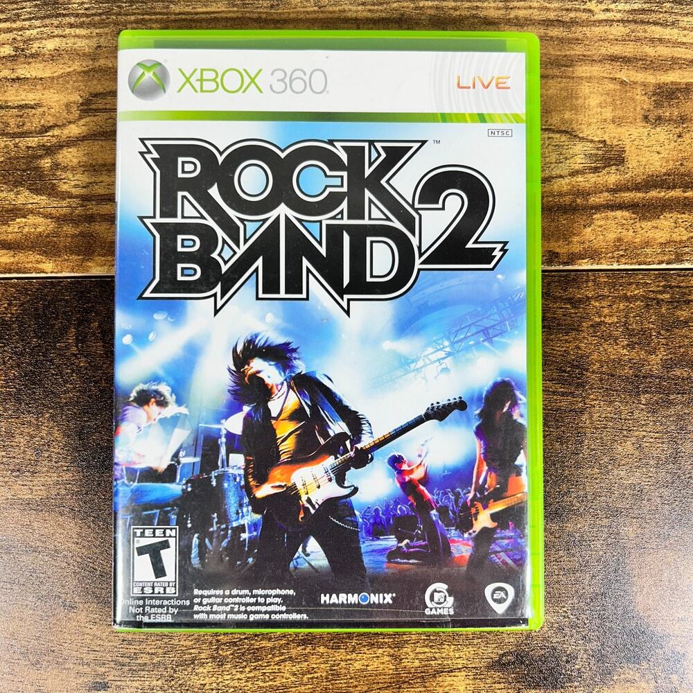 Rock Band 2 Video Game (Microsoft Xbox 360, 2008) Music Guitar